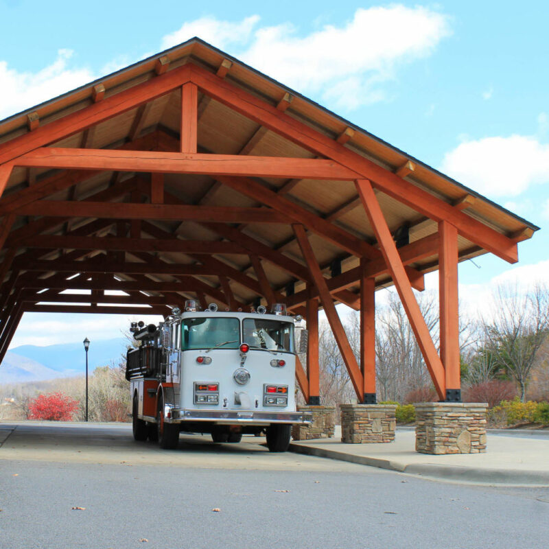 Heavy Timber Carport